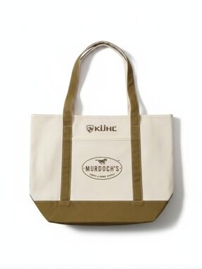 KÜHL x Murdoch’s Collaborative Canvas Ranch Tote — Cream & Forest Green